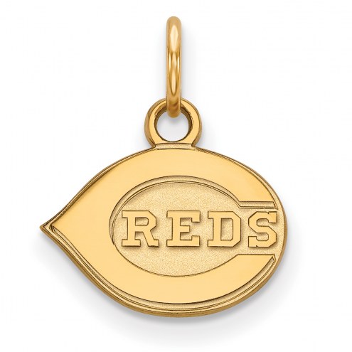 Cincinnati Reds MLB Sterling Silver Gold Plated Extra Small Pendant
