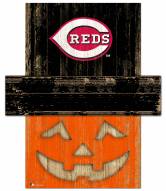 Cincinnati Reds Pumpkin Head Sign