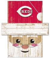 Cincinnati Reds Santa Head Sign