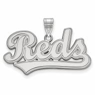 Cincinnati Reds Sterling Silver Large Pendant