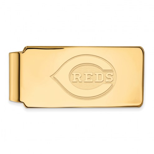 Cincinnati Reds Sterling Silver Gold Plated Money Clip