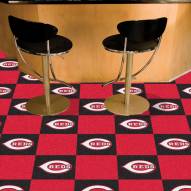 Cincinnati Reds Team Carpet Tiles