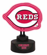 Cincinnati Reds Team Logo Neon Light