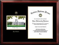 Citadel Bulldogs Gold Embossed Diploma Frame with Campus Images Lithograph