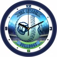 Citadel Bulldogs Home Run Wall Clock