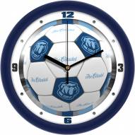Citadel Bulldogs Soccer Wall Clock