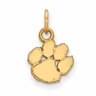 Clemson Tigers 10k Yellow Gold Extra Small Pendant