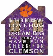 Clemson Tigers 12" House Sign
