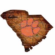 Clemson Tigers 12" Roadmap State Sign