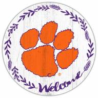 Clemson Tigers 12" Welcome Circle Sign