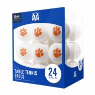 Clemson Tigers 24 Count Ping Pong Balls