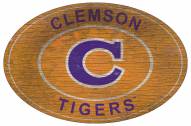 Clemson Tigers 46" Heritage Logo Oval Sign