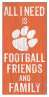 Clemson Tigers 6" x 12" Friends & Family Sign