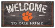 Clemson Tigers 6" x 12" Welcome Sign