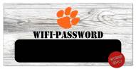 Clemson Tigers 6" x 12" Wifi Password Sign