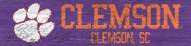Clemson Tigers 6" x 24" Team Name Sign