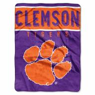 Clemson Tigers Basic Plush Raschel Blanket