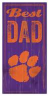 Clemson Tigers Best Dad Sign