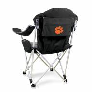 Clemson Tigers Black Reclining Camp Chair