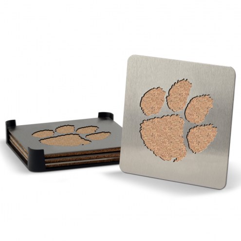 Clemson Tigers Boasters Stainless Steel Coasters - Set of 4