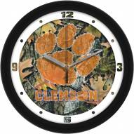 Clemson Tigers Camo Wall Clock