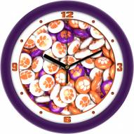 Clemson Tigers Candy Wall Clock