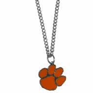 Clemson Tigers Chain Necklace with Small Charm