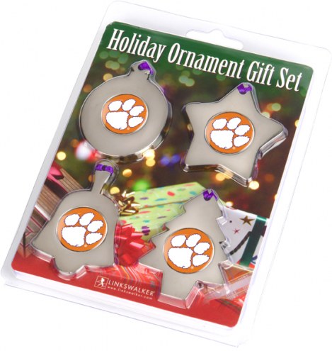 Clemson Tigers Christmas Ornament Gift Set
