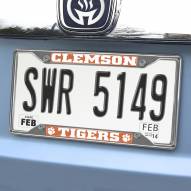 Clemson Tigers Chrome Metal License Plate Frame