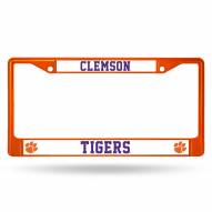 Clemson Tigers Color Metal License Plate Frame