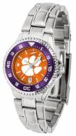 Clemson Tigers Competitor Steel AnoChrome Women's Watch - Color Bezel