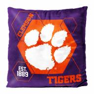 Clemson Tigers Connector Double Sided Velvet Pillow