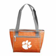 Clemson Tigers Crosshatch 16 Can Cooler Tote