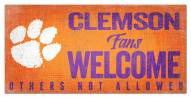 Clemson Tigers Fans Welcome Sign