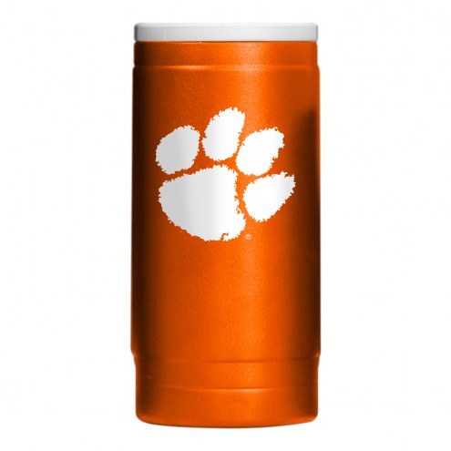 Clemson Tigers Flipside Powder Coat Slim Can Coozie