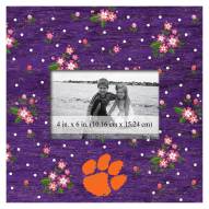 Clemson Tigers Floral 10" x 10" Picture Frame