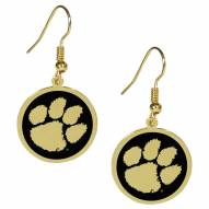 Clemson Tigers Gold Tone Earrings