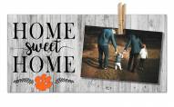 Clemson Tigers Home Sweet Home Clothespin Frame