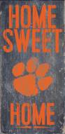 Clemson Tigers Home Sweet Home Wood Sign