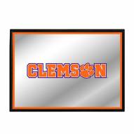 Clemson Tigers Horizontal Framed Mirrored Wall Sign