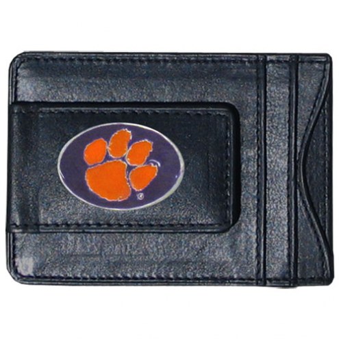 Clemson Tigers Leather Cash & Cardholder
