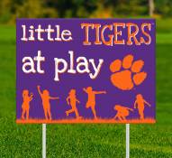 Clemson Tigers Little Fans at Play 2-Sided Yard Sign