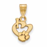 Clemson Tigers Sterling Silver Gold Plated Small Pendant