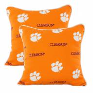 Clemson Tigers Outdoor Decorative Pillow Set