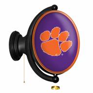 Clemson Tigers Oval Rotating Lighted Wall Sign