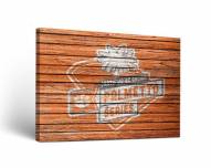 Clemson Tigers Palmetto Weathered Canvas Wall Art