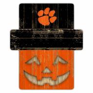 Clemson Tigers Pumpkin Cutout with Stake