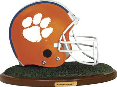 Clemson Tigers Collectible Football Helmet Figurine