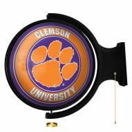 Clemson Tigers Round Rotating Lighted Wall Sign