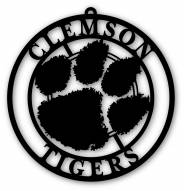 Clemson Tigers Silhouette Logo Cutout Door Hanger